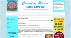 Desktop Screenshot of countrymusicbulletin.com.au