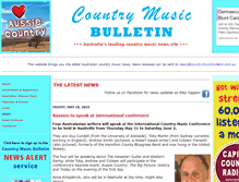 Tablet Screenshot of countrymusicbulletin.com.au